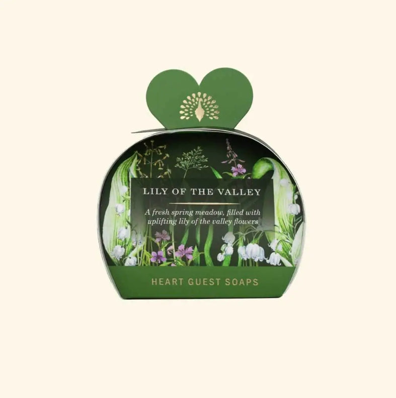Boxed Heart Guest Soaps - Lily of the Valley (Set of 3 Soaps)