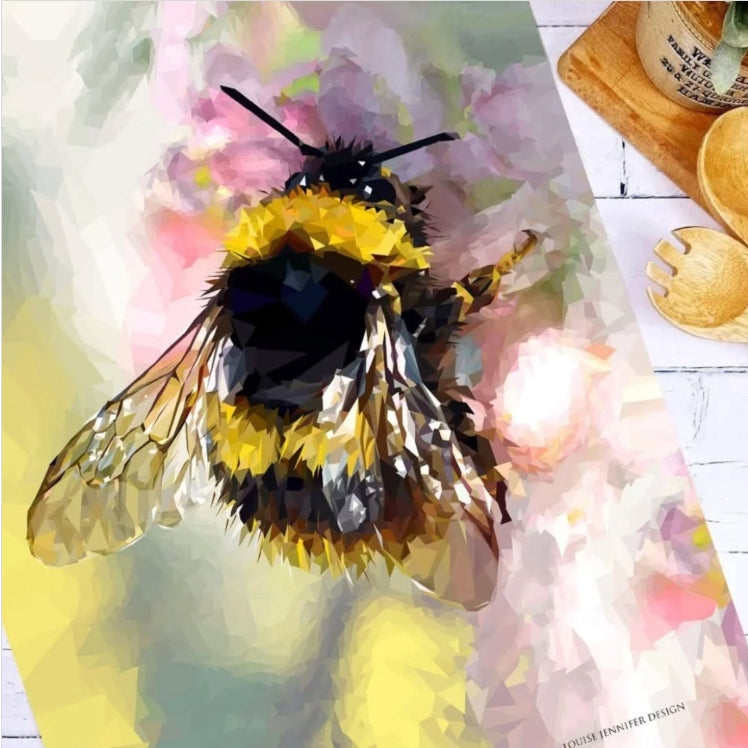 Bee & Butterfly Tea Towels Illustrated by Louise Jennifer Design