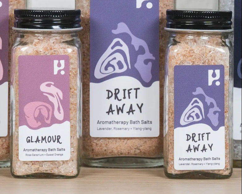 Small Bath Salts Jar 120g Made by OCH Vegan