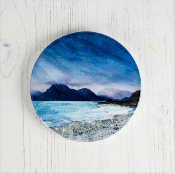 Ceramic Scottish Landscape Coaster - Cath Waters