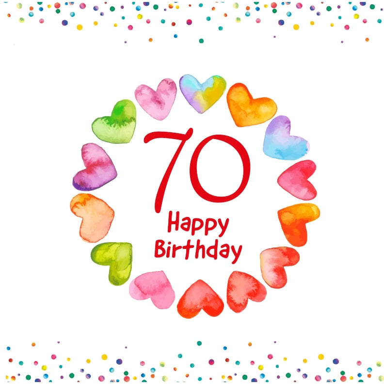 Colourburst Age Cards 18 to 90 years old