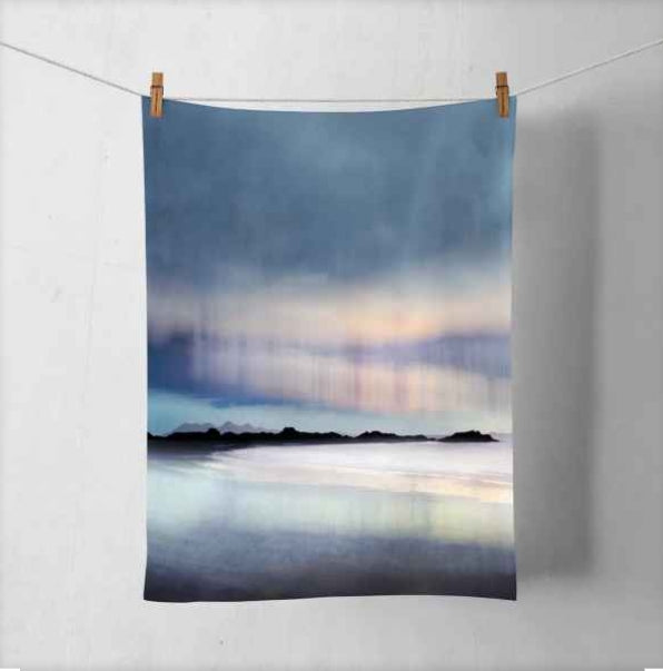 Arisaig Aurora Cotton Tea Towel by Cath Waters