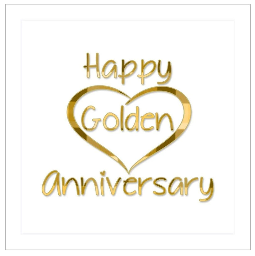 Scottish Tartan Golden Anniversary Card