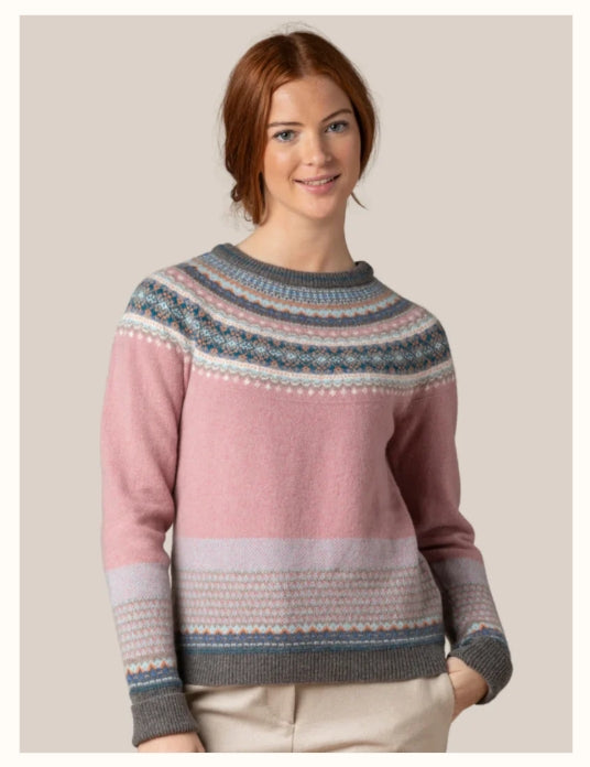 VINTAGE PINK Alpine Sweater 96% Merino Lambswool / 4% Angora designed by ERIBÉ Knitwear