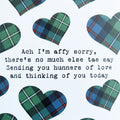 'Affy Sorry' Scottish Sympathy Card HP104