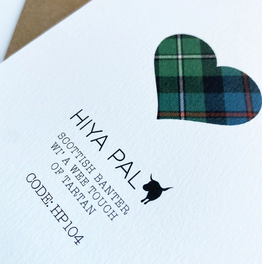 'Affy Sorry' Scottish Sympathy Card HP104