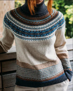 Load image into Gallery viewer, Alpine Roll Neck Sweater 'TAURUS'  96% Merino Lambswool / 4% Angora designed by ERIBÉ Knitwear
