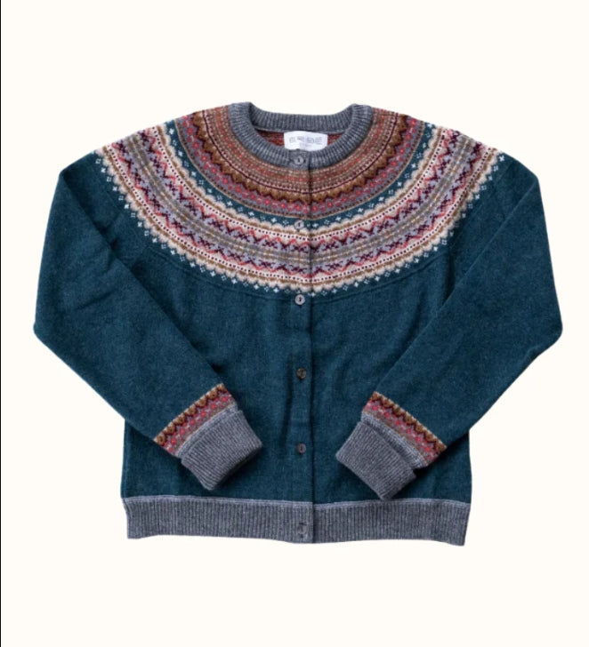 *Autumn'25* 'LUGANO' Alpine Short Cardigan 100% Merino Lambswool designed by ERIBÉ Knitwear