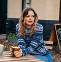 *NEW COLOURS AUTUMN'25* 'SAPPHIRE' Kinross Sweater' 100% Supersoft Merino Lambswool Made in Scotland by ERIBÉ Knitwear