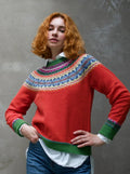Autumn'25 'BELLAROSE' Alpine Short Sweater' 100% Merino Lambswool designed by ERIBÉ Knitwear