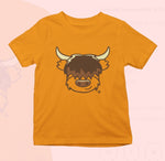 Load image into Gallery viewer, *Highland Coo Kids Scottish T-Shirt designed by Brave Scottish Gifts
