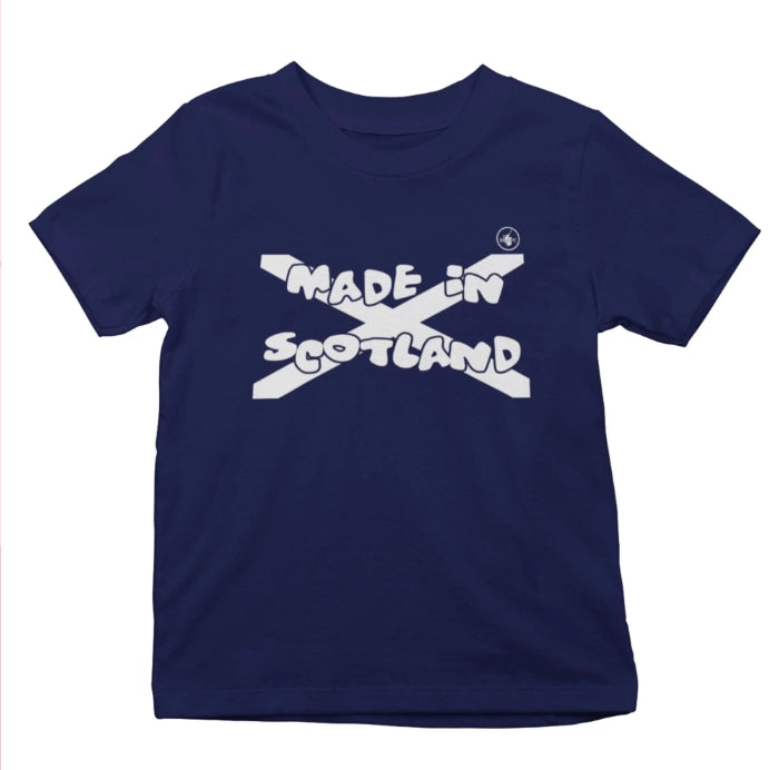 *NEW Made in Scotland Saltire Kids T-Shirt designed by Brave Scottish Gifts