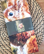 Load image into Gallery viewer, NEW Red Squirrel Tea Towel Illustrated by Louise Jennifer Design
