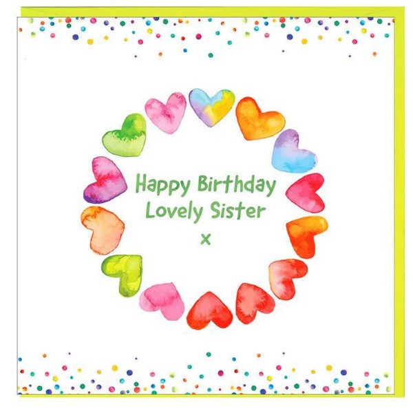 Lovely Sister Birthday Card