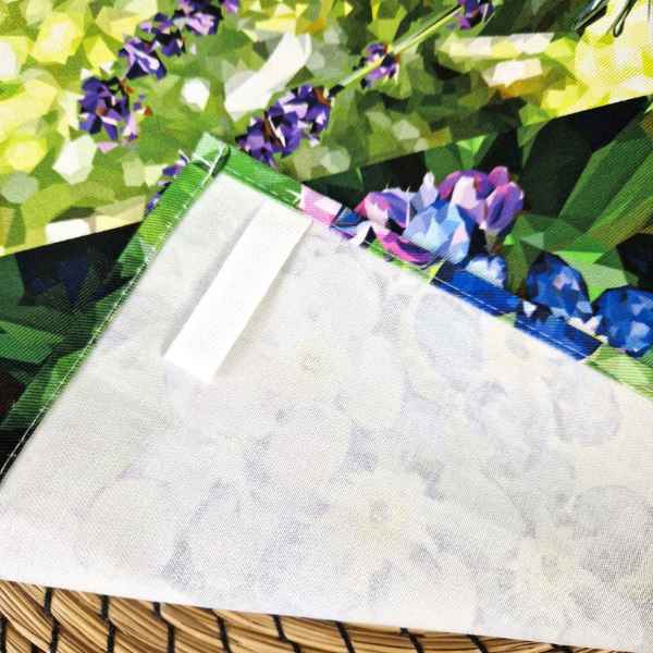 Spring Flowers Tea Towel Illustrated by Louise Jennifer Design