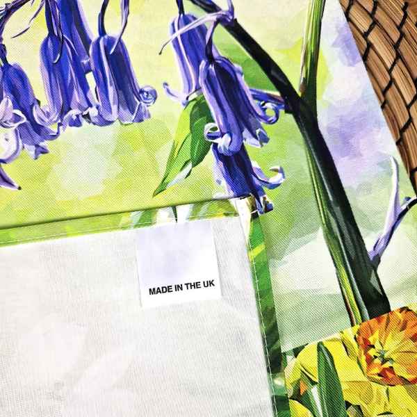 Spring Flowers Tea Towel Illustrated by Louise Jennifer Design
