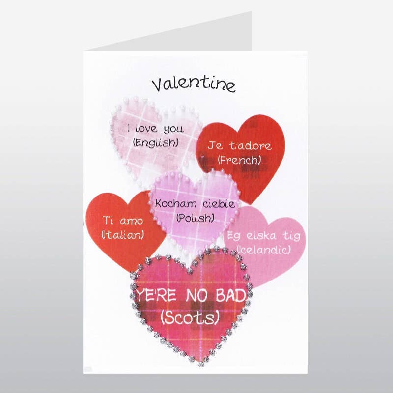 'I love you' languages - Valentine Card by Wee Wishes