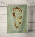 West Highland Way Boot Tea Towel designed by Brave Scottish Gifts