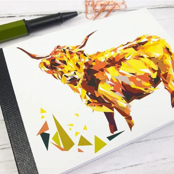 Scottish Animal themed Mini Notebooks designed by Louise Jennifer Design