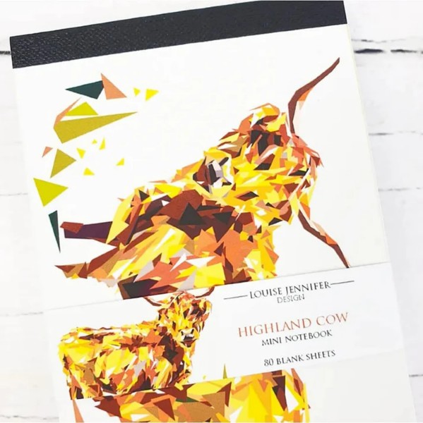Scottish Animal themed Mini Notebooks designed by Louise Jennifer Design