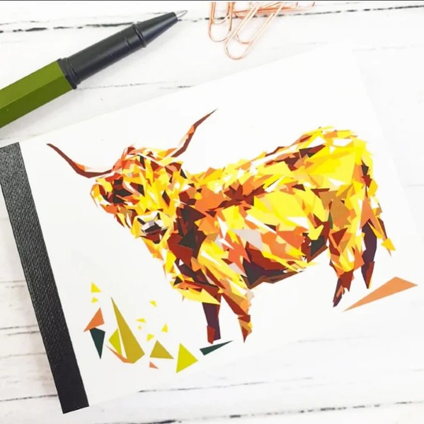 Scottish Animal themed Mini Notebooks designed by Louise Jennifer Design