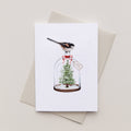 Bird Watercolour Christmas Greetings Card