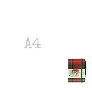 TARTAN CLOTH NOTEBOOK MINI WITH PEN: ROYAL STEWART