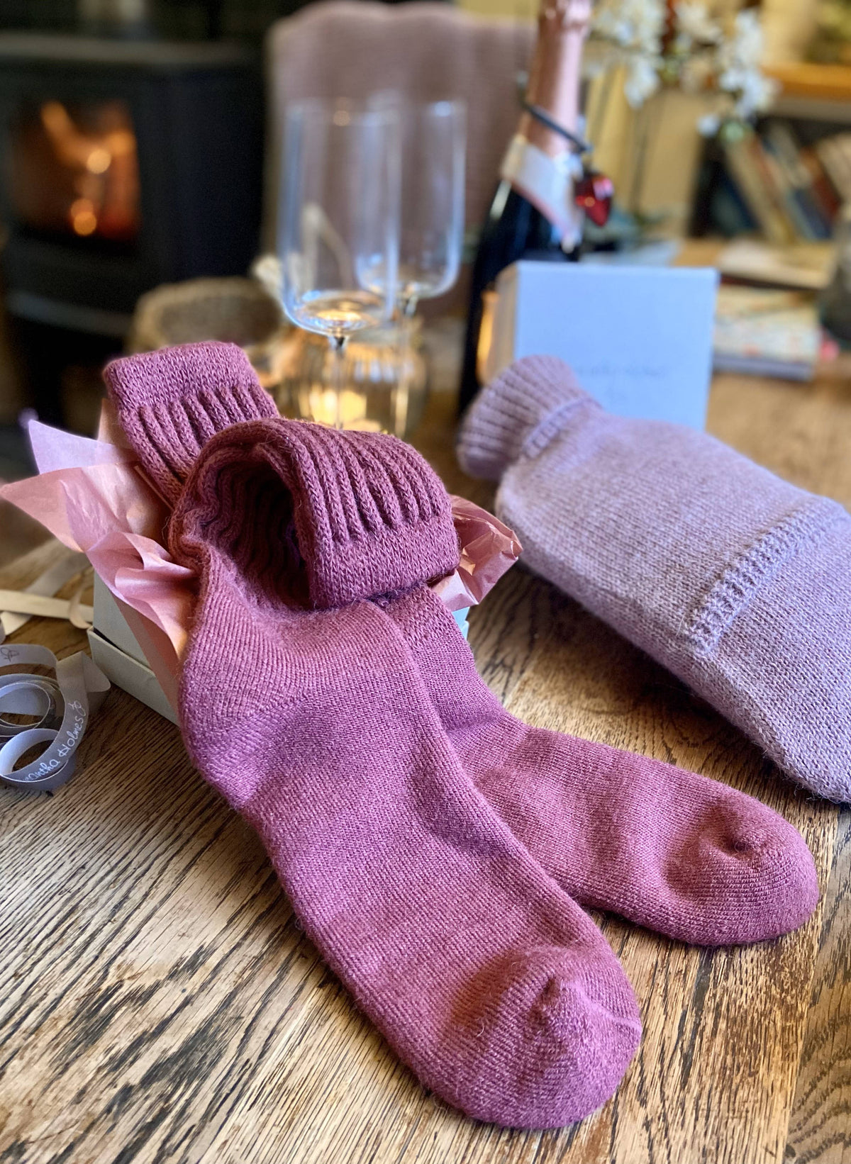 NEW COLOURS Alpaca Rib Cushion Socks - UK Size 4-7