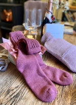 Load image into Gallery viewer, NEW COLOURS Alpaca Rib Cushion Socks - UK Size 4-7
