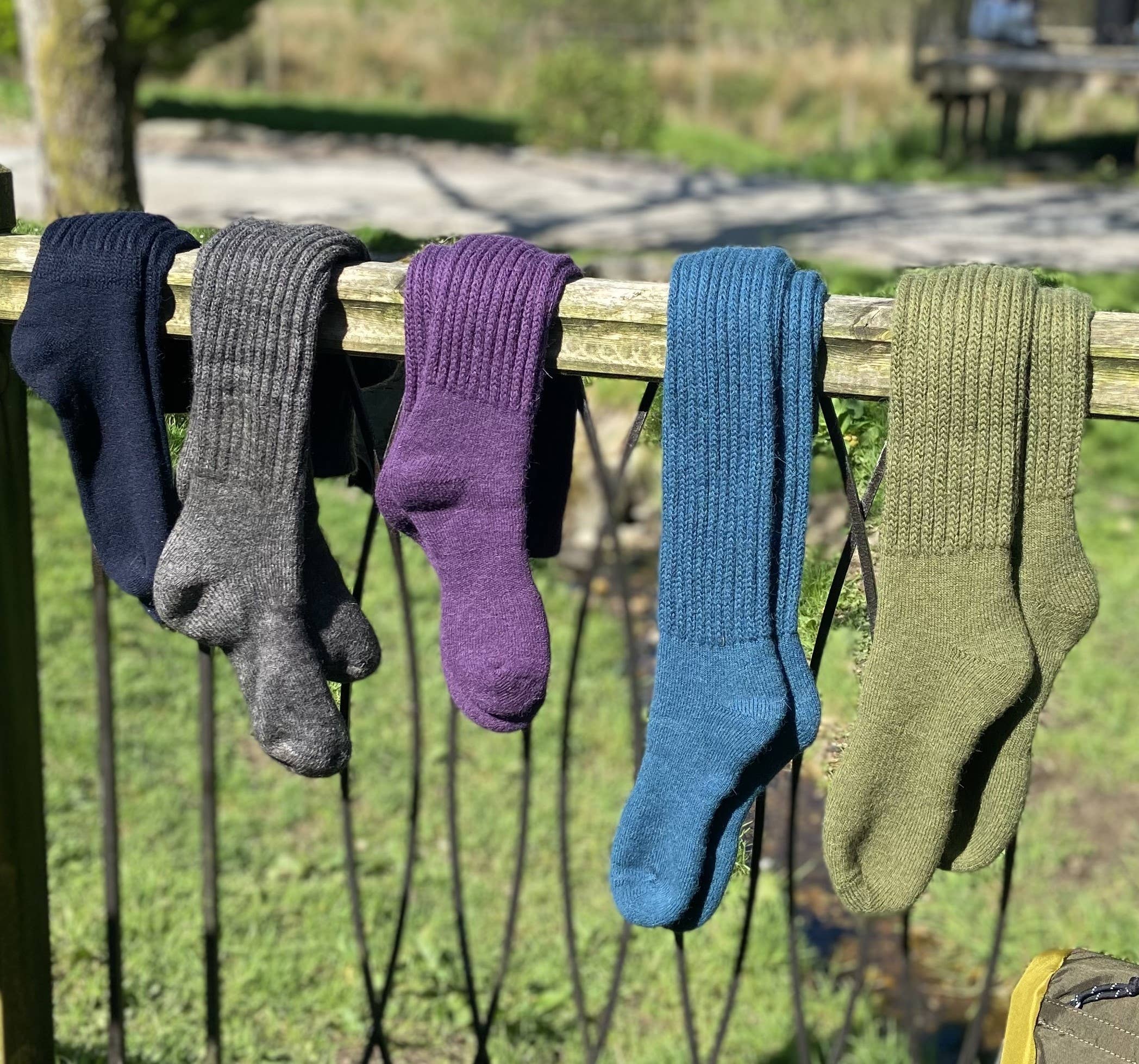 Alpaca Chunky Knee Socks by Samanatha Holmes