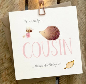 Cousin Birthday Card by GingerBetty OWL077