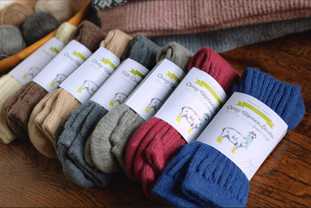 Cosy Everyday Alpaca Socks by Samantha Holmes