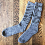 Load image into Gallery viewer, NEW COLOURS Alpaca Rib Cushion Socks - UK Size 4-7

