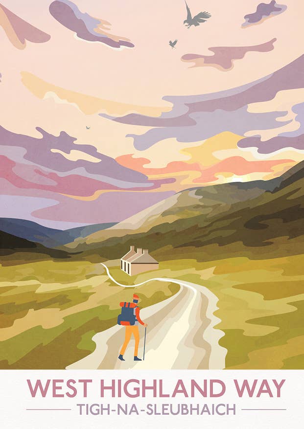 West Highland Way Postcards - Tigh Na Sleubhaich - Ruin