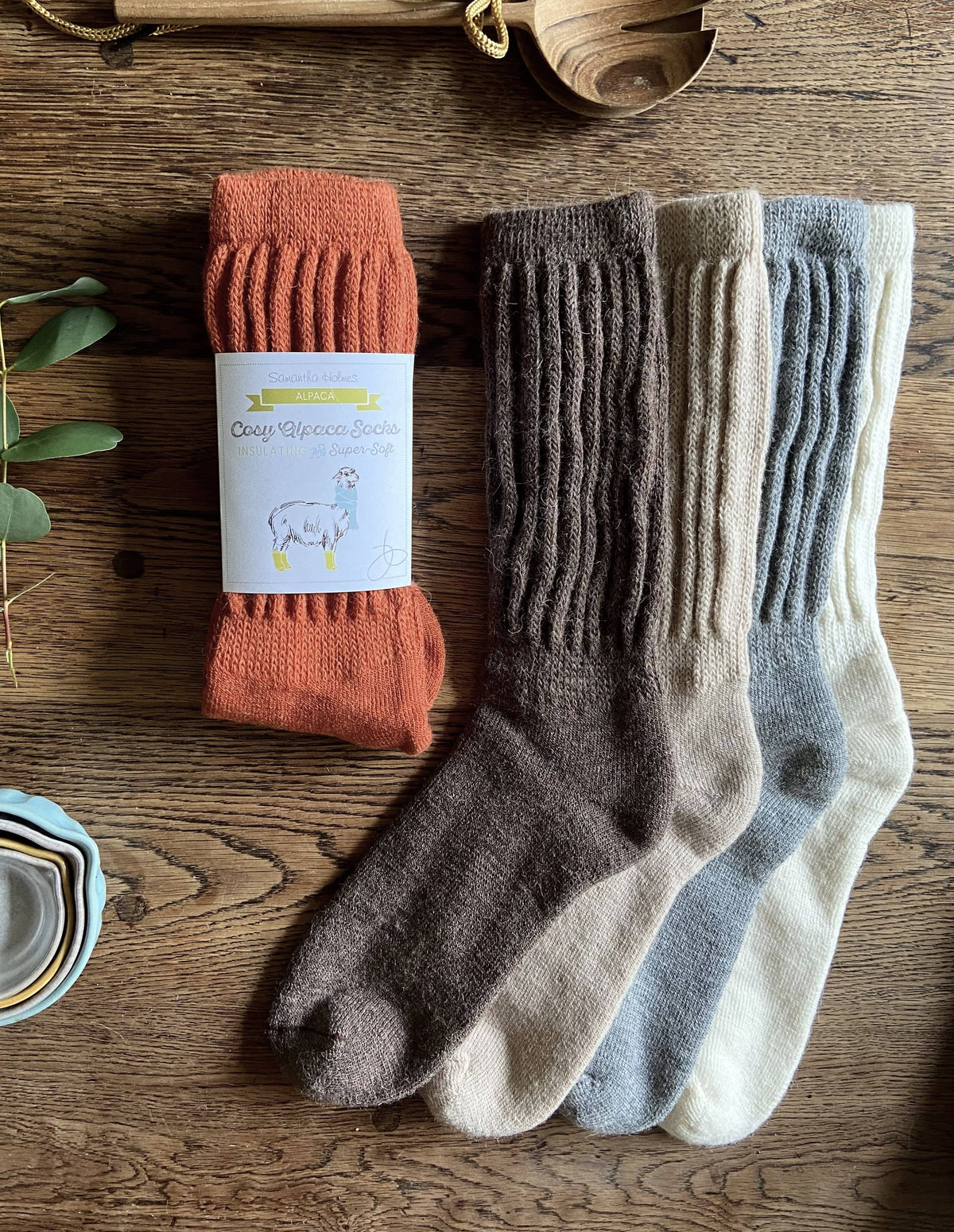 Cosy Everyday Alpaca Socks by Samantha Holmes