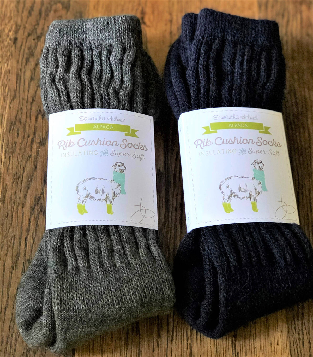 Alpaca Ribbed Socks Larger size UK 7-10