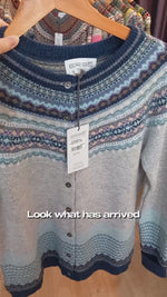 Load and play video in Gallery viewer, NEW  - ARCTIC Alpine Cardigan 96% Merino Lambswool / 4% Angora designed by ERIBÉ Knitwear
