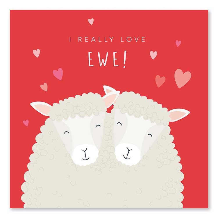 'I really love Ewe’ Valentine Card by Klara Hawkins