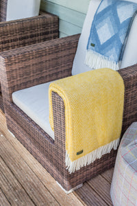 Beehive Large Throws - Pure New Wool Made in the UK by Tweedmill