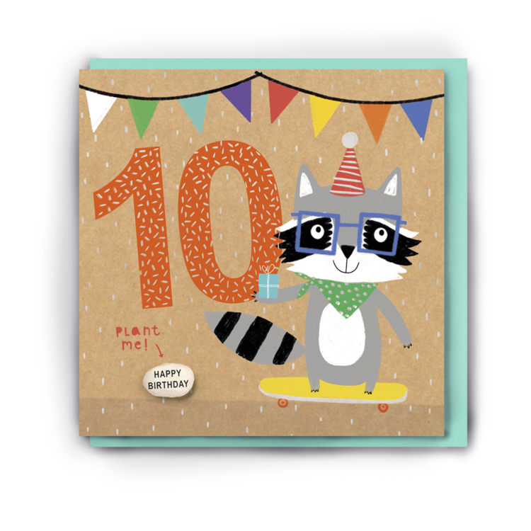 Kids Age Birthday Magic Bean Cards by Lucy & Lolly