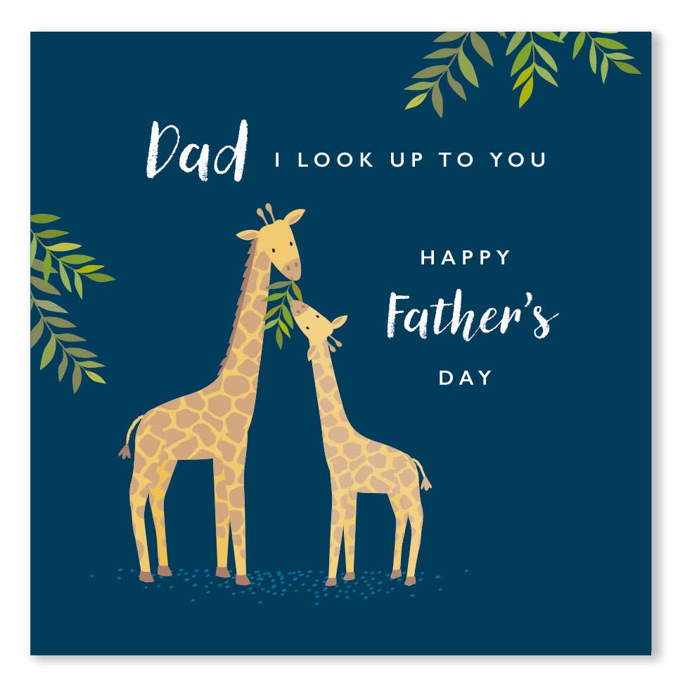 Giraffe Father's Day Card