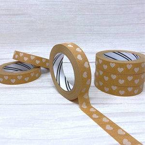 Heart Paper Tape 24mm - Eco Friendly Packaging Tape