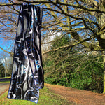 Load image into Gallery viewer, &#39;Agate &amp; Ayre&#39; Long Silk Scarf FELSIC - 100% Silk Satin Scarf  40cm x 180 cm
