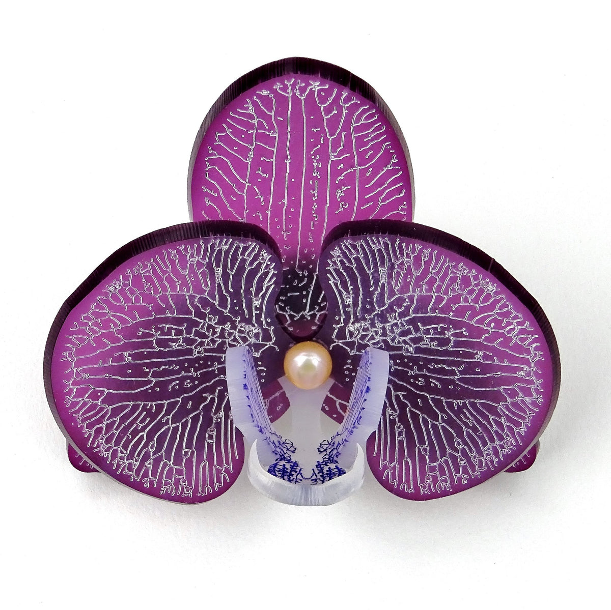 Orchid Brooch Made by Miss J Designs