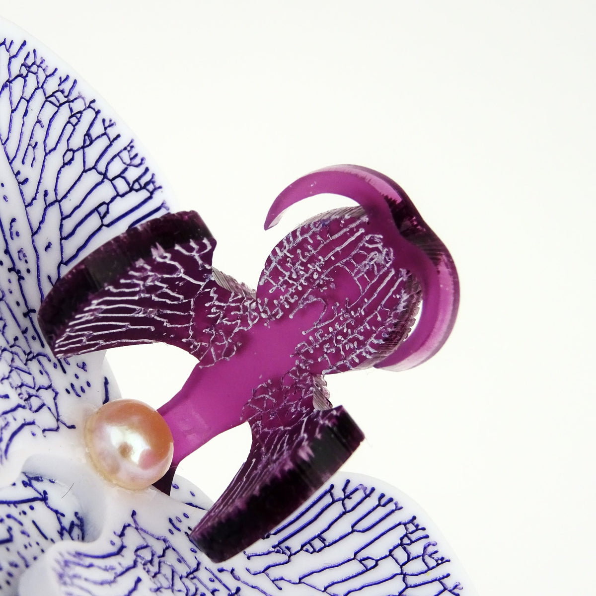 Orchid Brooch Made by Miss J Designs