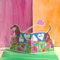 The Longest Love Sausage Dog Card designed by Nina Nou