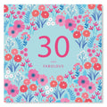 Feminine Age 30 Birthday Card by Klara Hawkins