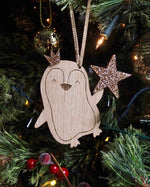 Load image into Gallery viewer, Snowy the Christmas Penguin: Red / Silver
