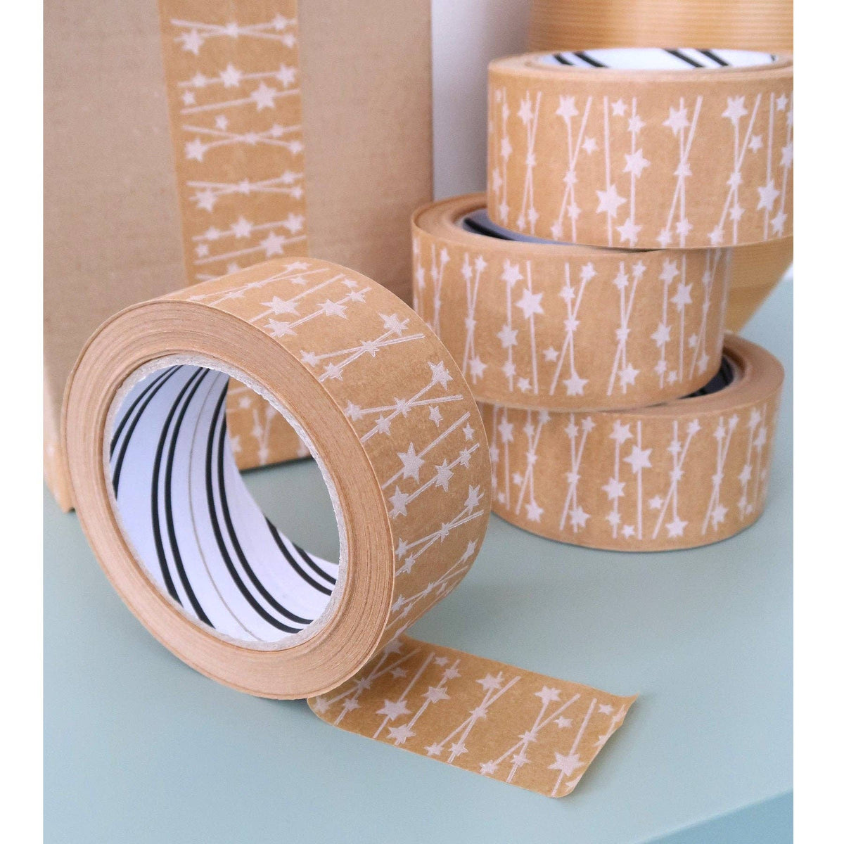 Shooting Stars Paper Tape 48mm - Eco Friendly Packaging Tape