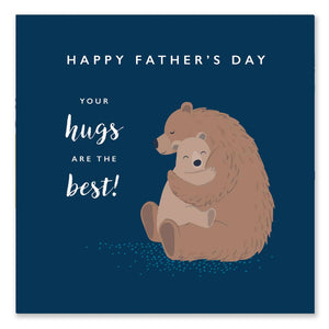 Bear Hugs Father's Day Card by Klara Hawkins